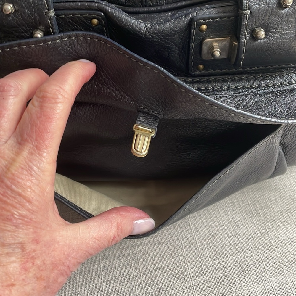 Chloe black leather ACIER bag o/s - Picture 6 of 14